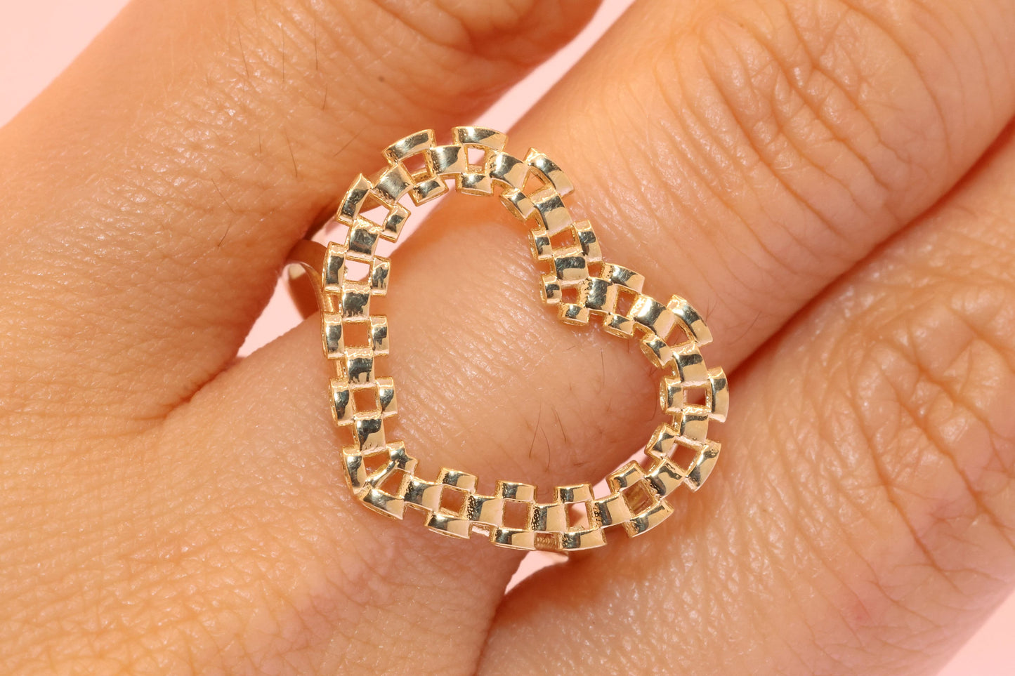 10K Rolex Style Heart Ring B