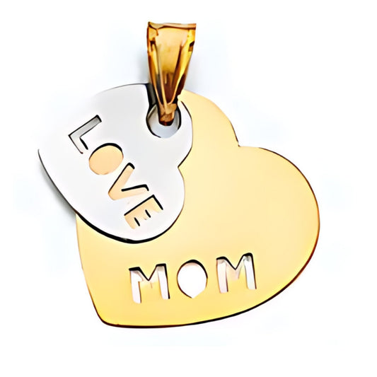 14K SOLID Gold Mothers Day Pendant K