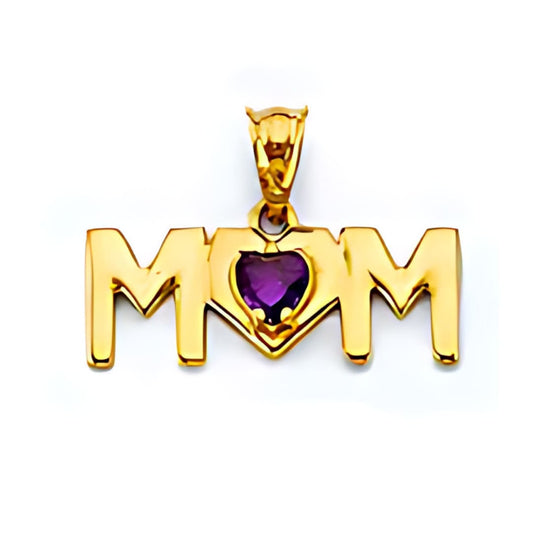 14K SOLID Gold Mothers Day Pendant I