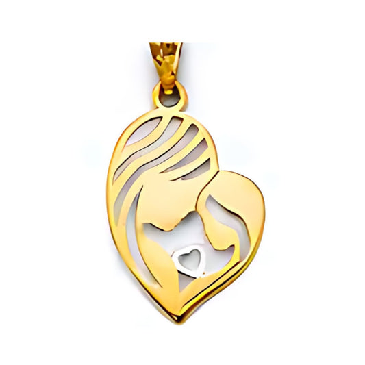 14K Solid Gold Mother's Day Pendant F