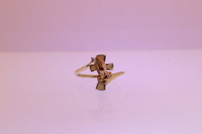 14k Solid Gold Praying Hands Ring A
