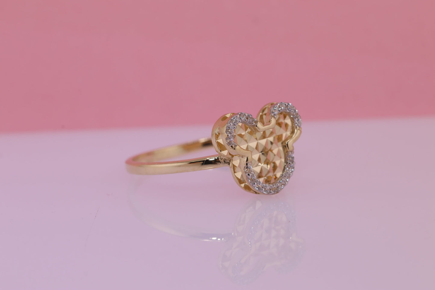 14k Yellow Gold Mouse Ring