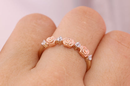 14k Pink Rose Gold Ring C
