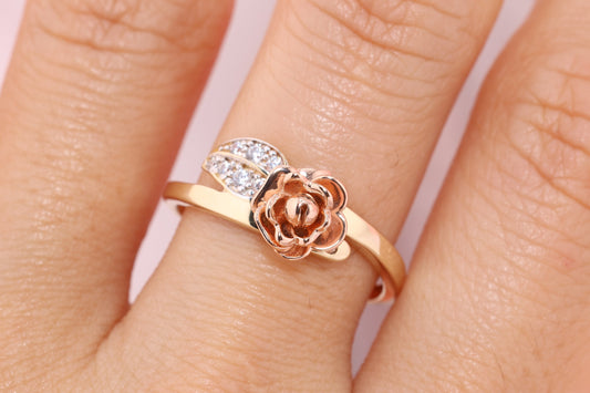 14k Pink Rose Gold Ring B