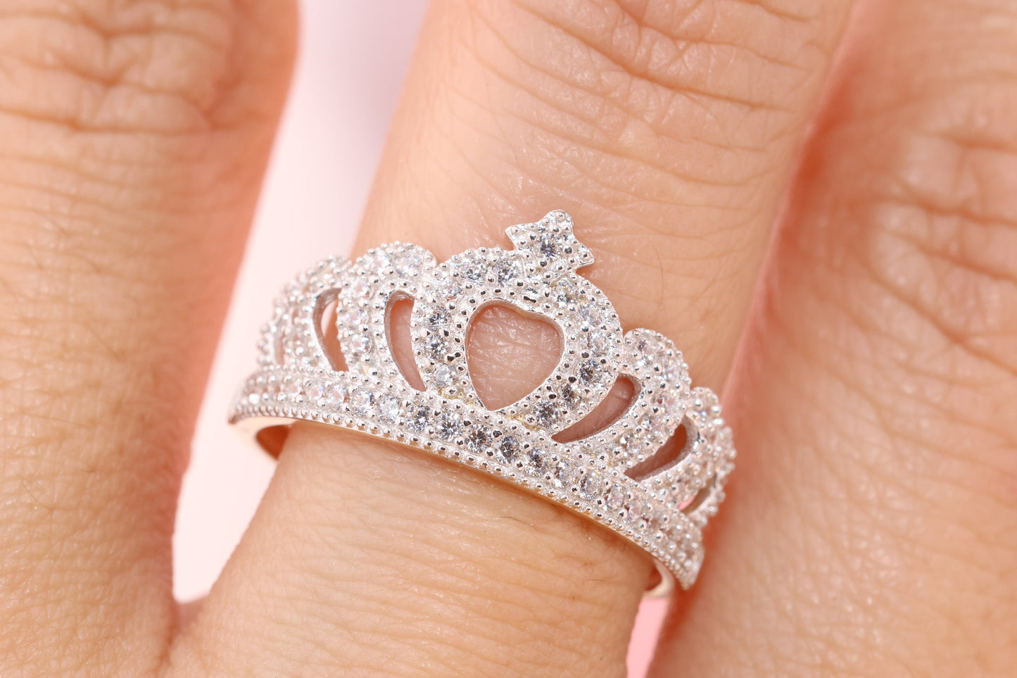 14K Gold 15 Anos Quinceanera Crown Ring ZZ