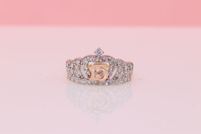 14K Gold 15 Anos Quinceanera Crown Ring WW
