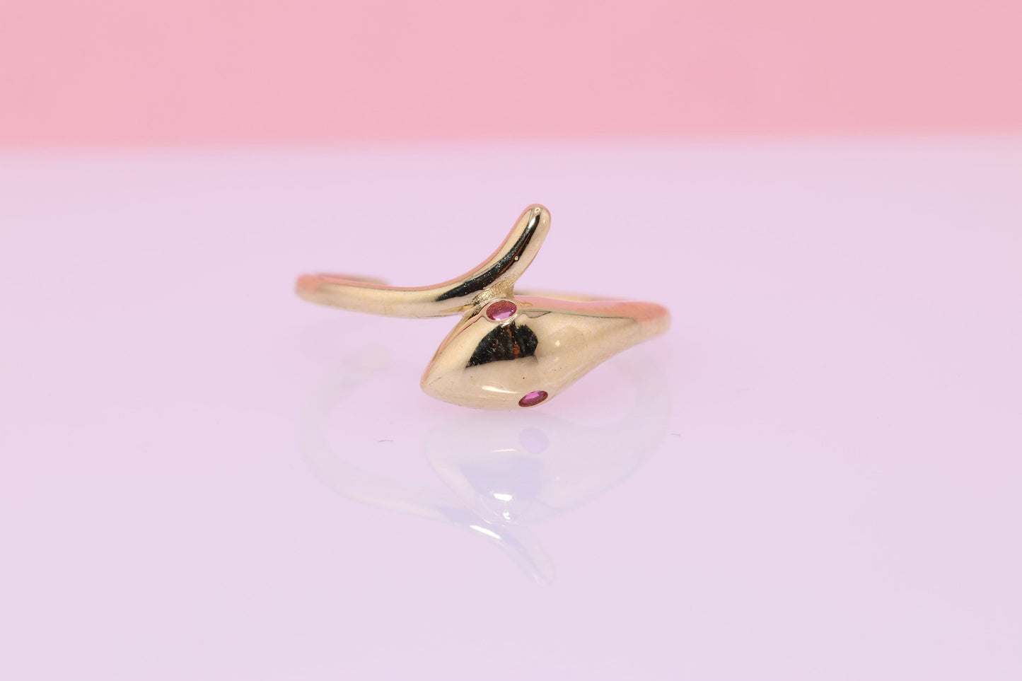 14k Gold Snake Toe/Midi Ring Adjustable Band