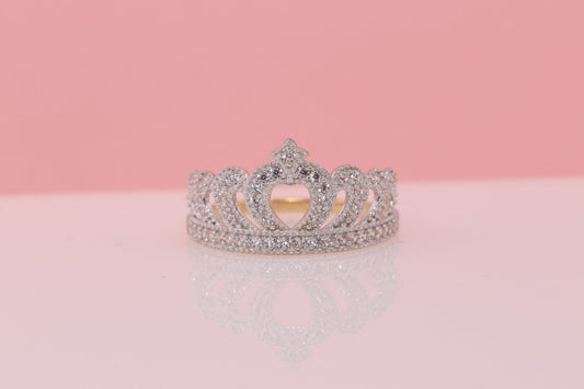 14K Gold 15 Anos Quinceanera Crown Ring ZZ