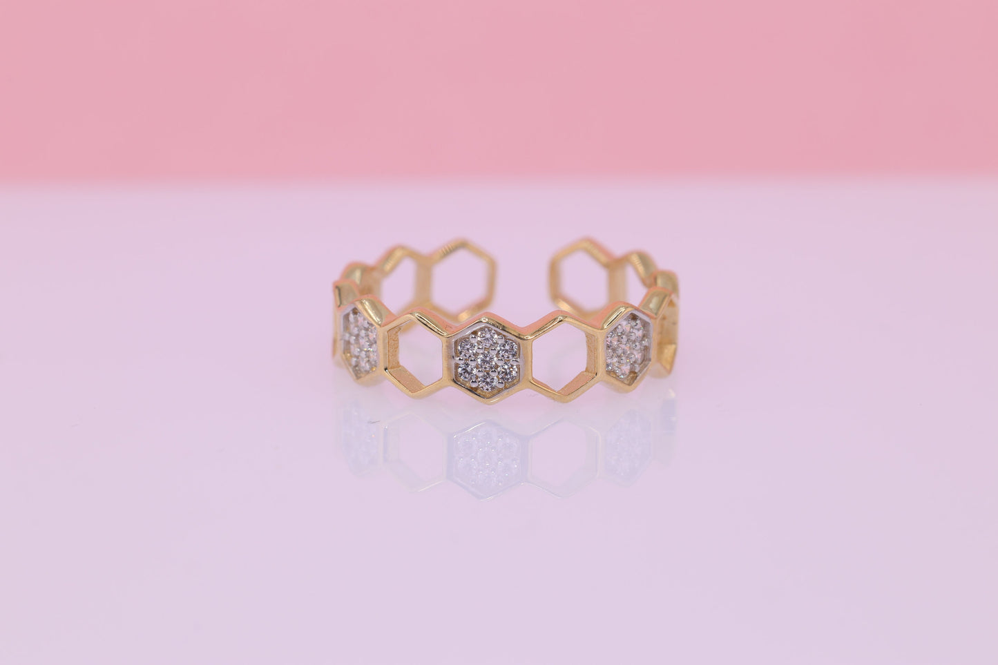 14k Gold Toe Ring Adjustable Band