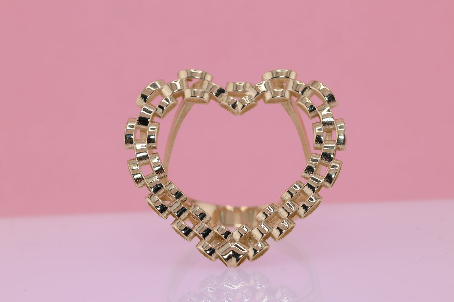 10K Rolex Style Heart Ring A