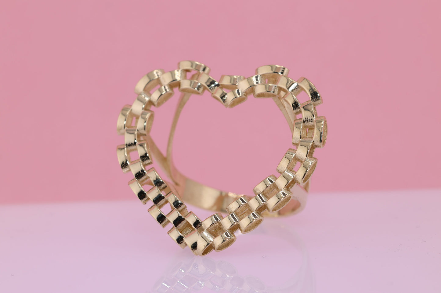 10K Rolex Style Heart Ring A