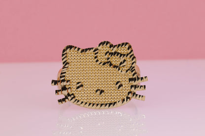10K Solid Gold Kitty Ring B
