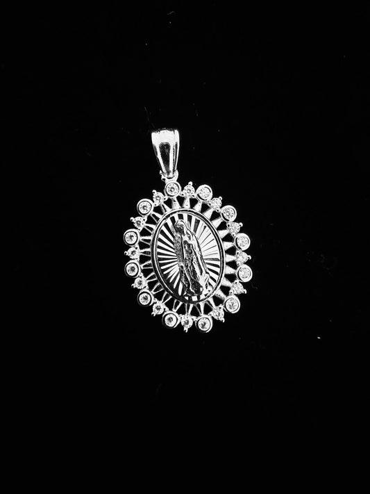 Solid 925 Sterling Silver Iced Out Laughing Buddha Pendant J