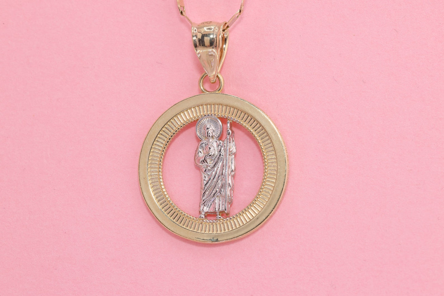 14k Saint Benedict Pendant Necklace E