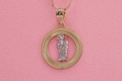 14k Saint Benedict Pendant Necklace E