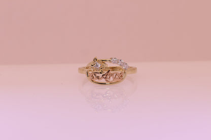 14K Gold 15 Anos Quinceanera Ring E