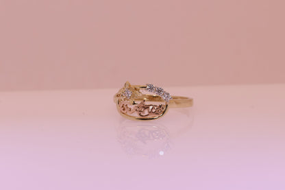 14K Gold 15 Anos Quinceanera Ring E