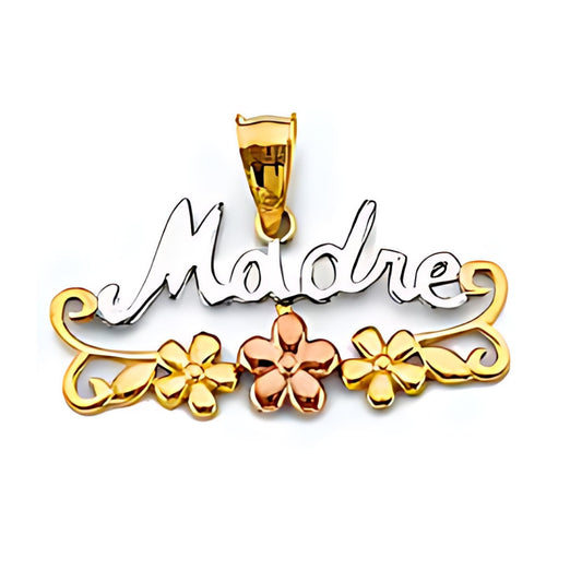 14K SOLID Gold Mothers Day Pendant O