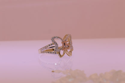 14K Gold 15 Anos Quinceanera Butterfly Ring A