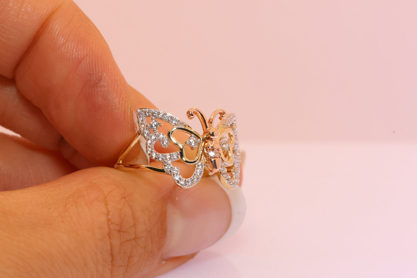 14k Gold Mariposa Ring