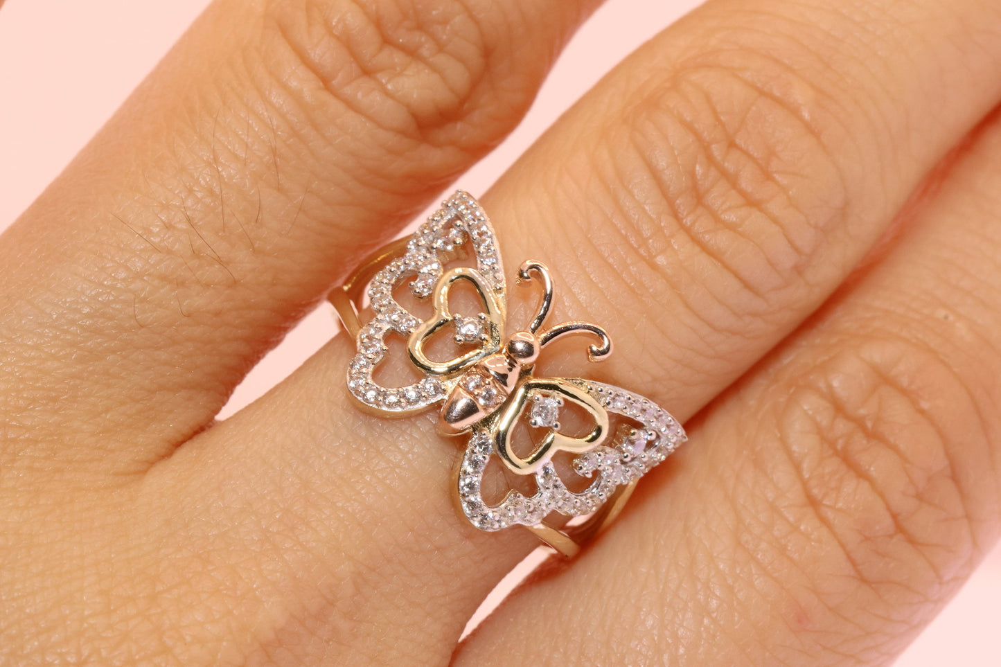 14k Gold Mariposa Ring