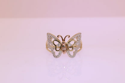 14k Gold Mariposa Ring