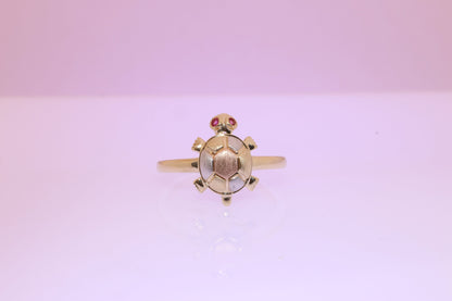 14k Gold TURTLE Ring