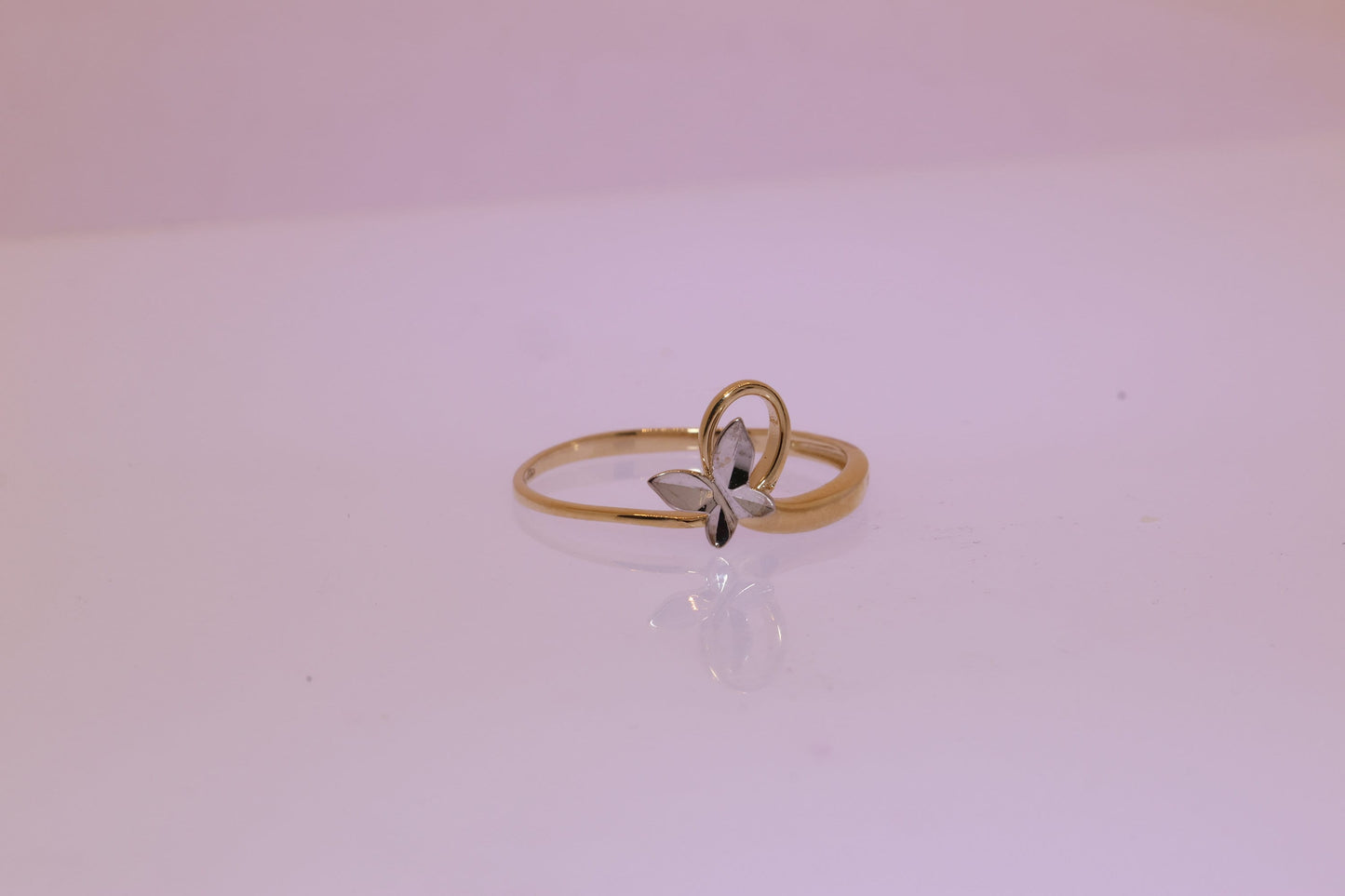 14k Gold Butterfly Ring