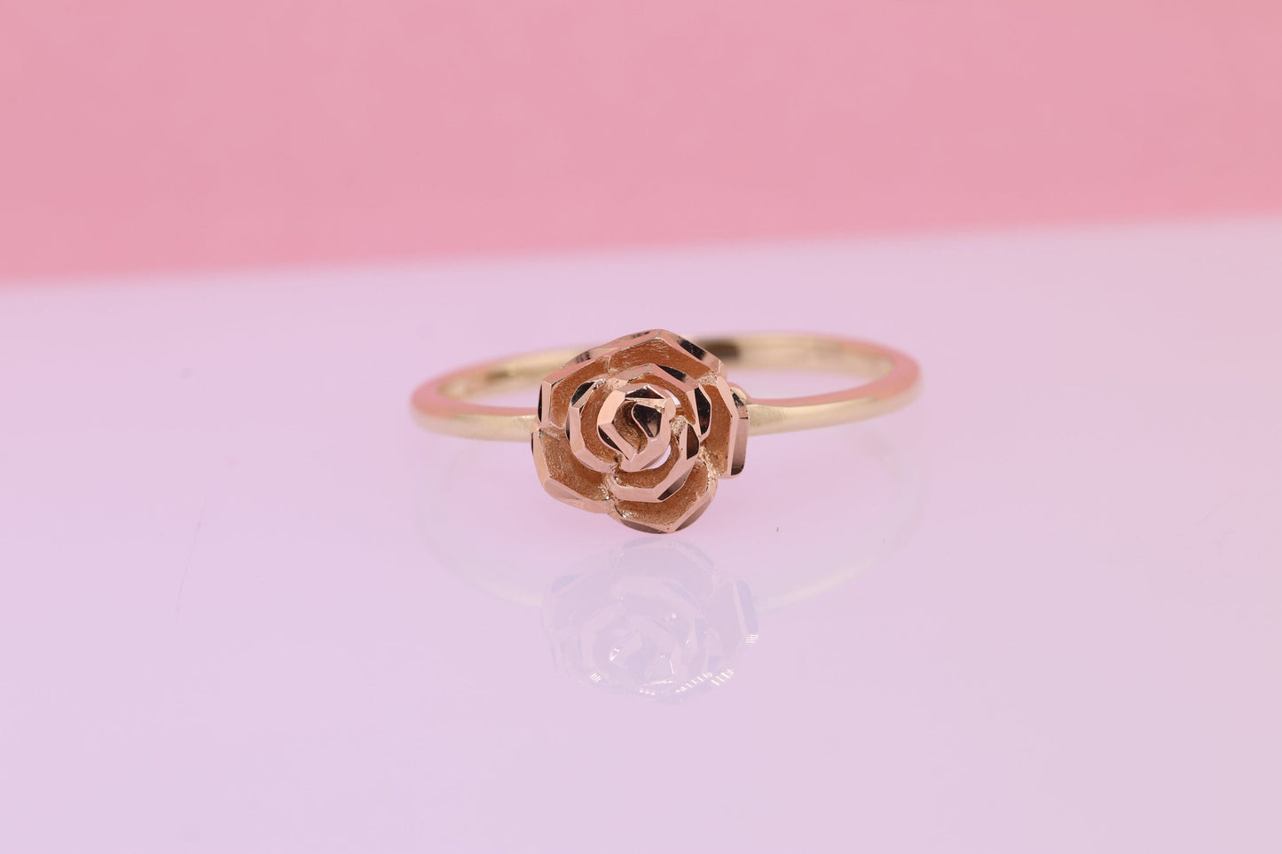 14k Pink Rose Gold Ring D