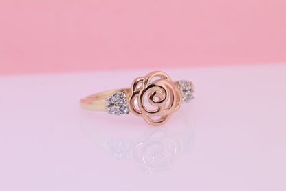 14k Pink Rose Gold Ring A