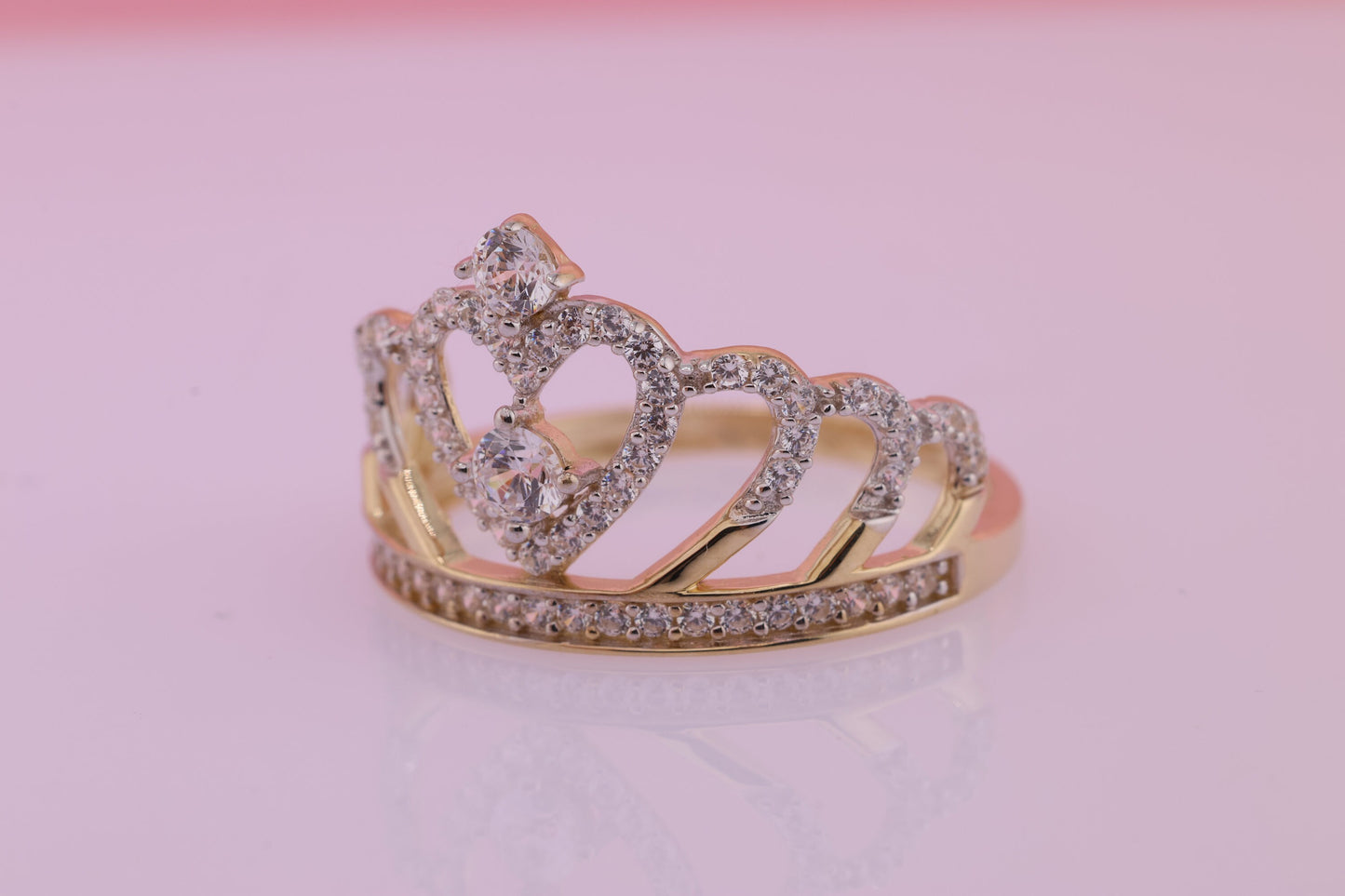 14k Gold Princess Tiara Princess Ring A