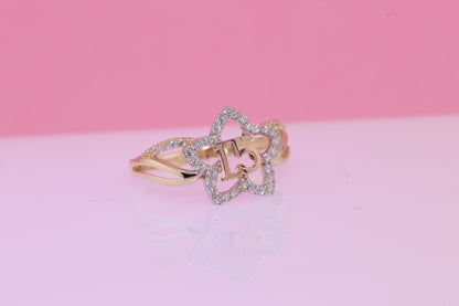 14K Gold 15 Anos Quinceanera Crown Ring O