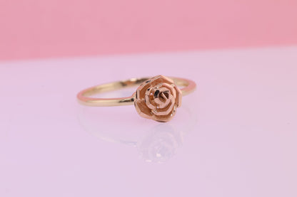 14k Pink Rose Gold Ring D