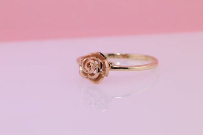 14k Pink Rose Gold Ring D