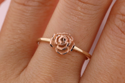 14k Pink Rose Gold Ring D