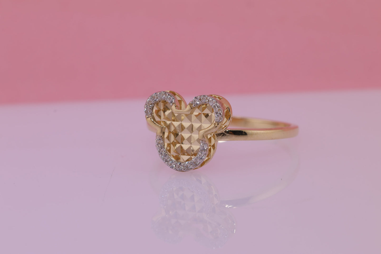 14k Yellow Gold Mouse Ring