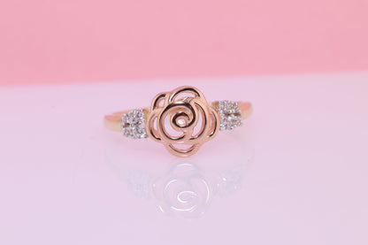 14k Pink Rose Gold Ring A