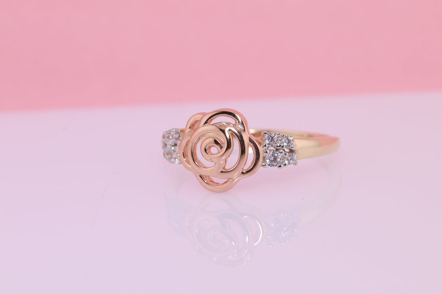 14k Pink Rose Gold Ring A