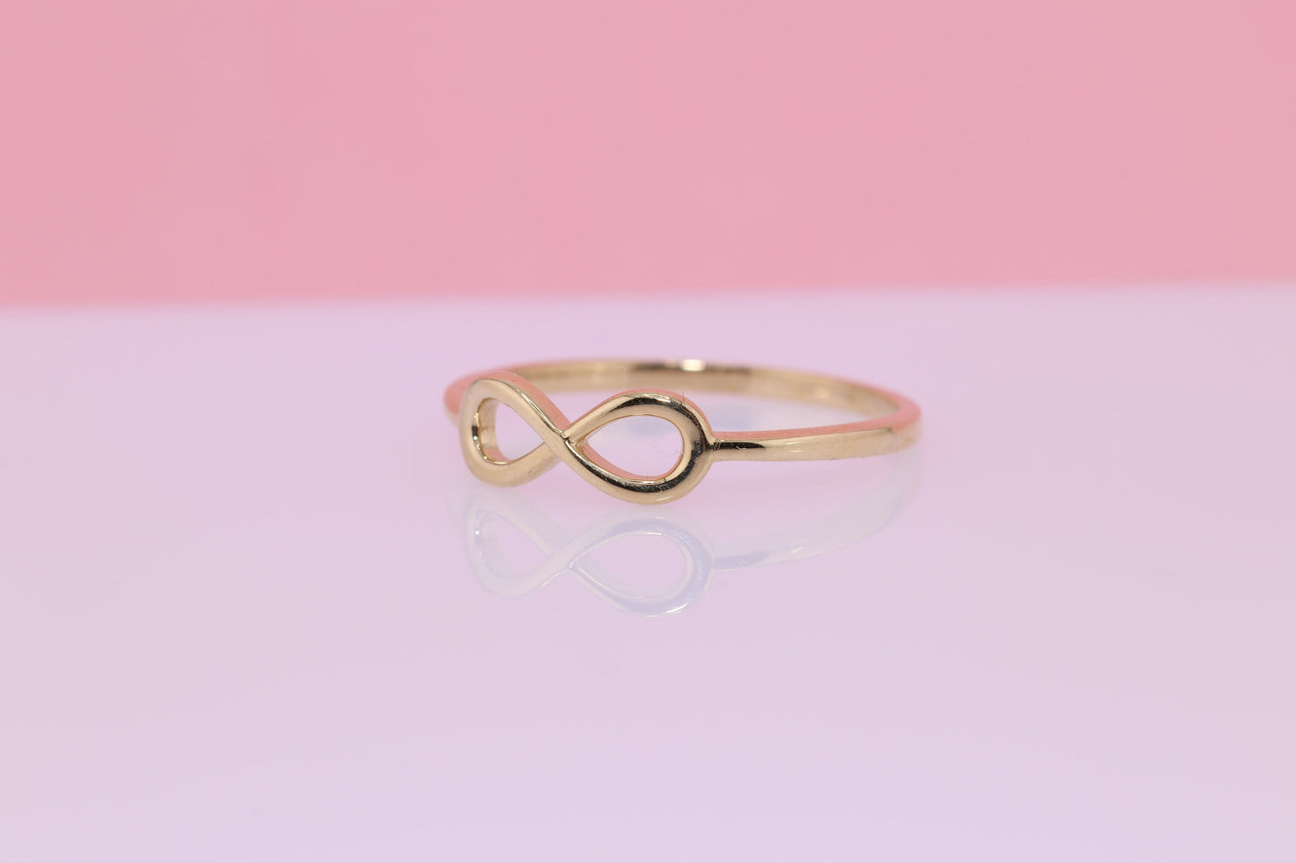 14K Gold Simple Infinity Ring B