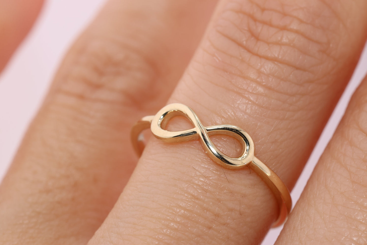 14K Gold Simple Infinity Ring B