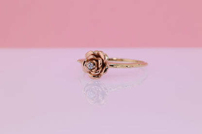 14k Pink Rose Gold Ring F