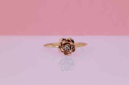 14k Pink Rose Gold Ring F