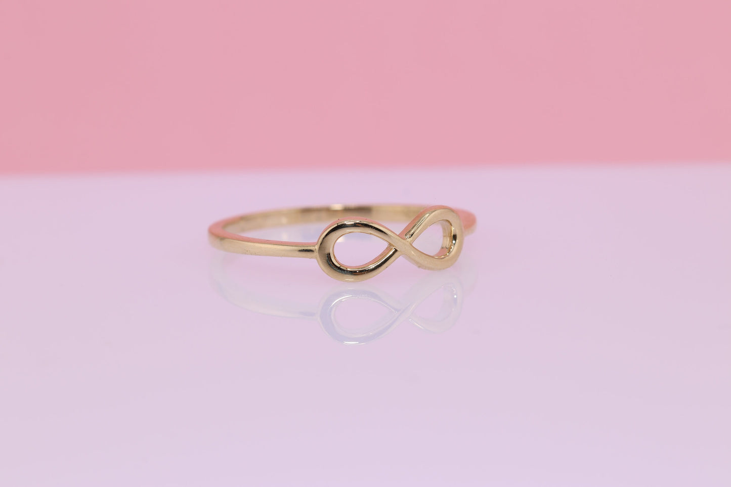 14K Gold Simple Infinity Ring B