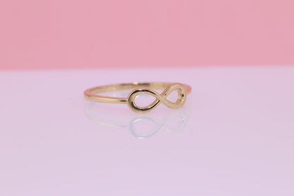 14K Gold Simple Infinity Ring B