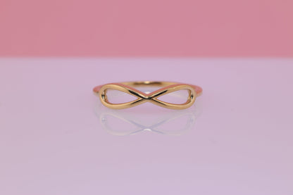 14K Gold Simple Infinity Ring A