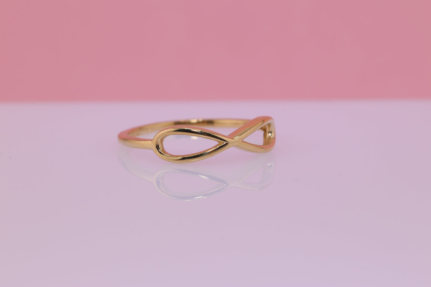 14K Gold Simple Infinity Ring A