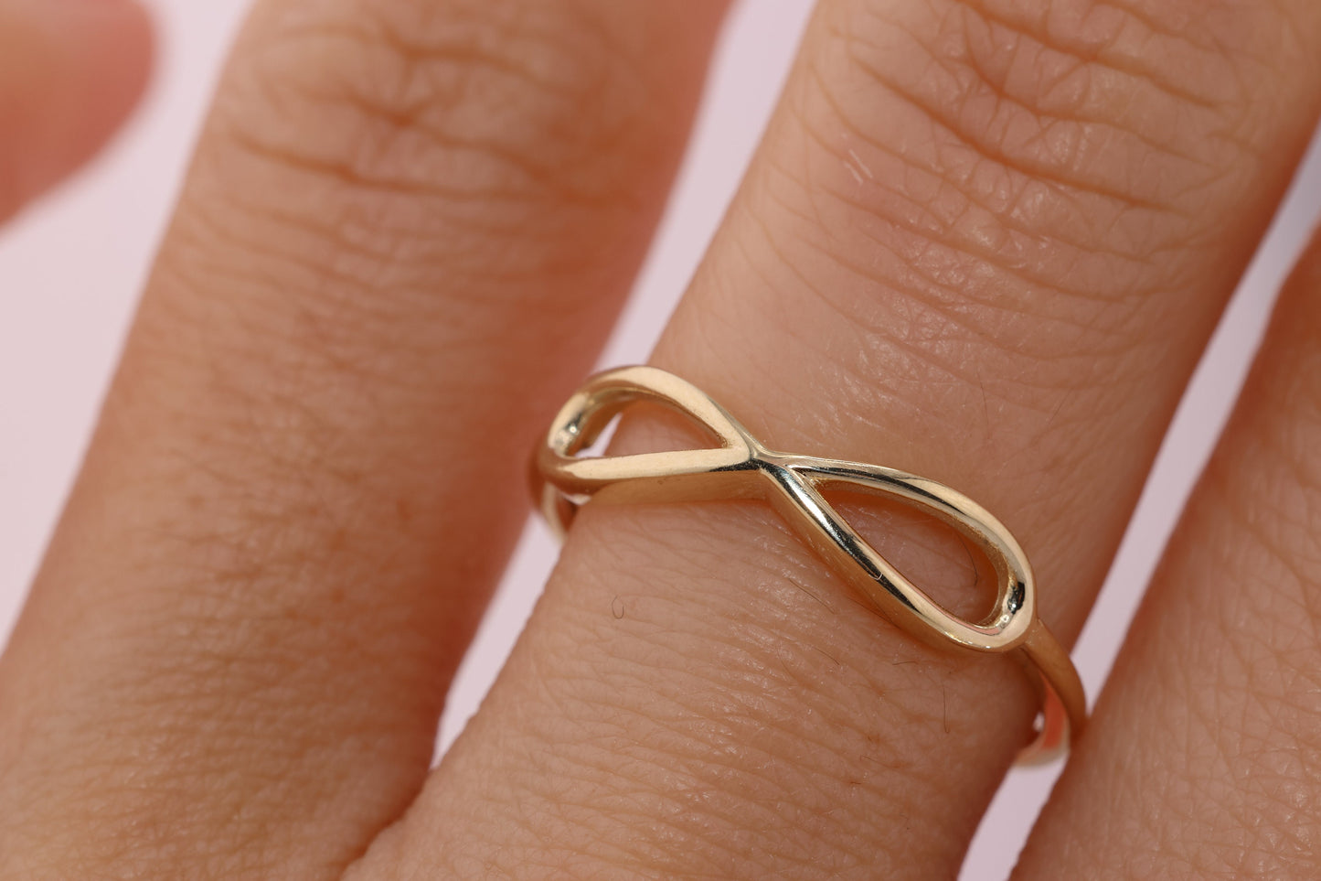 14K Gold Simple Infinity Ring A