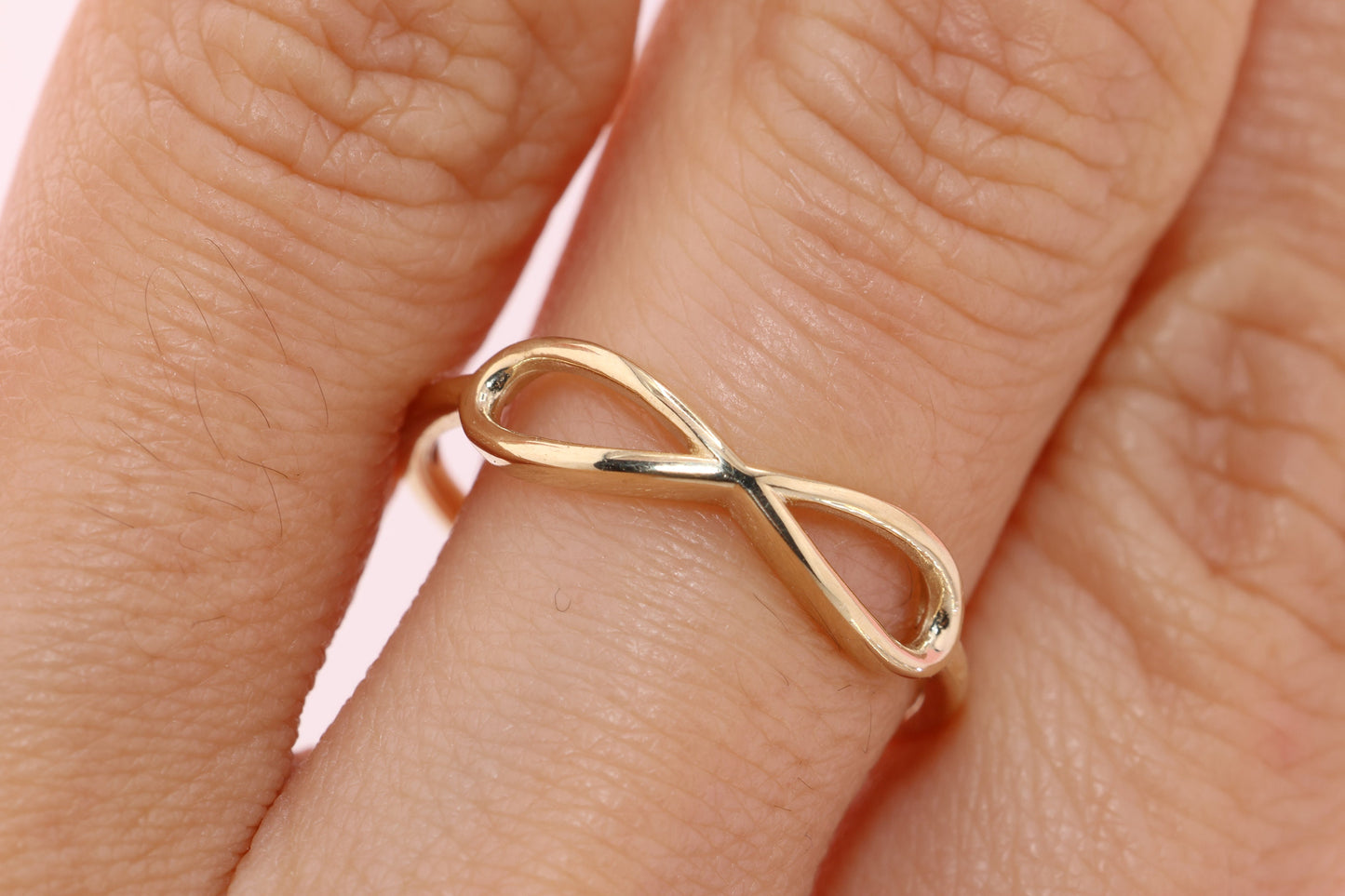 14K Gold Simple Infinity Ring A