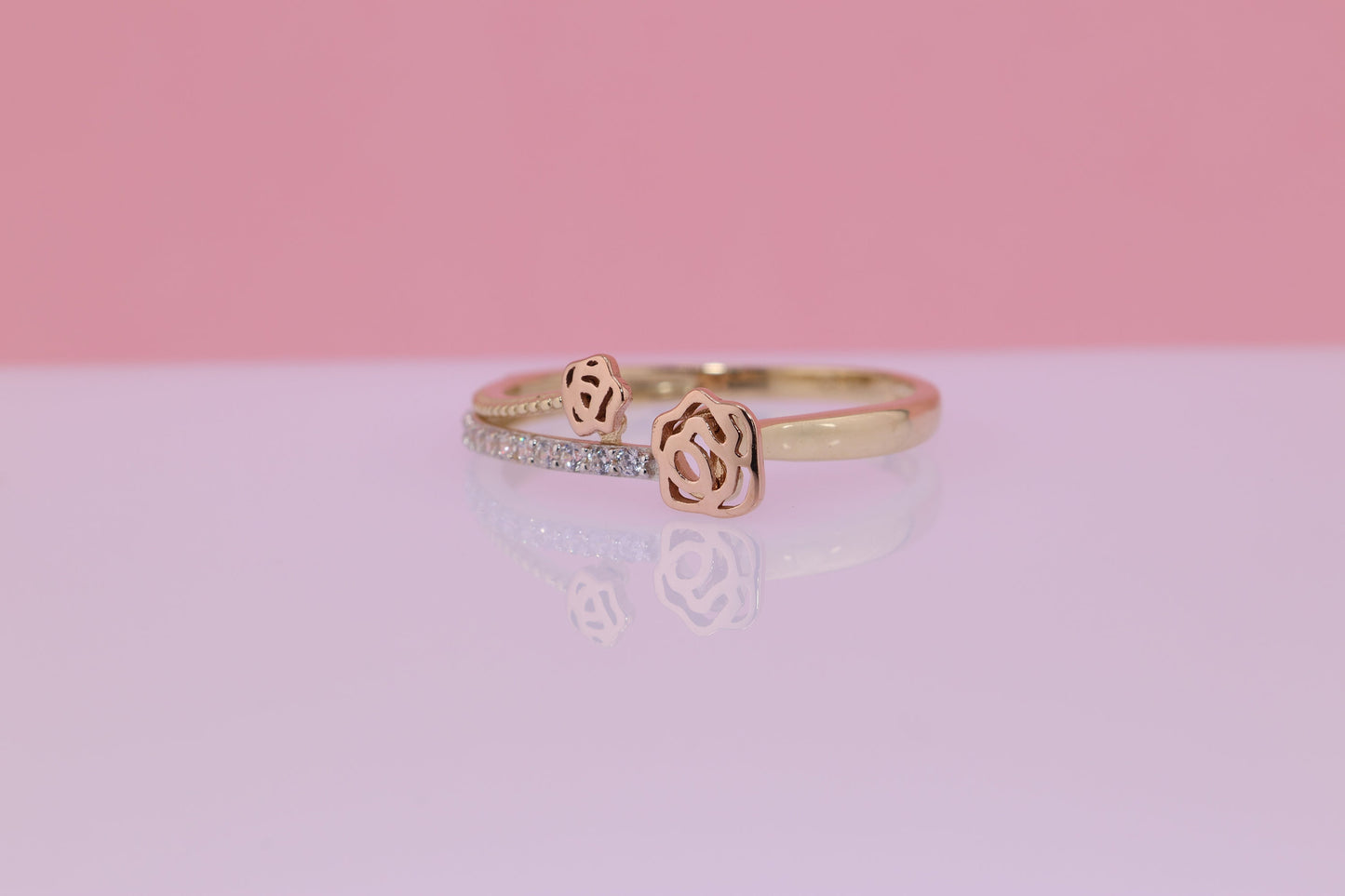 14k Pink Rose Gold Ring E