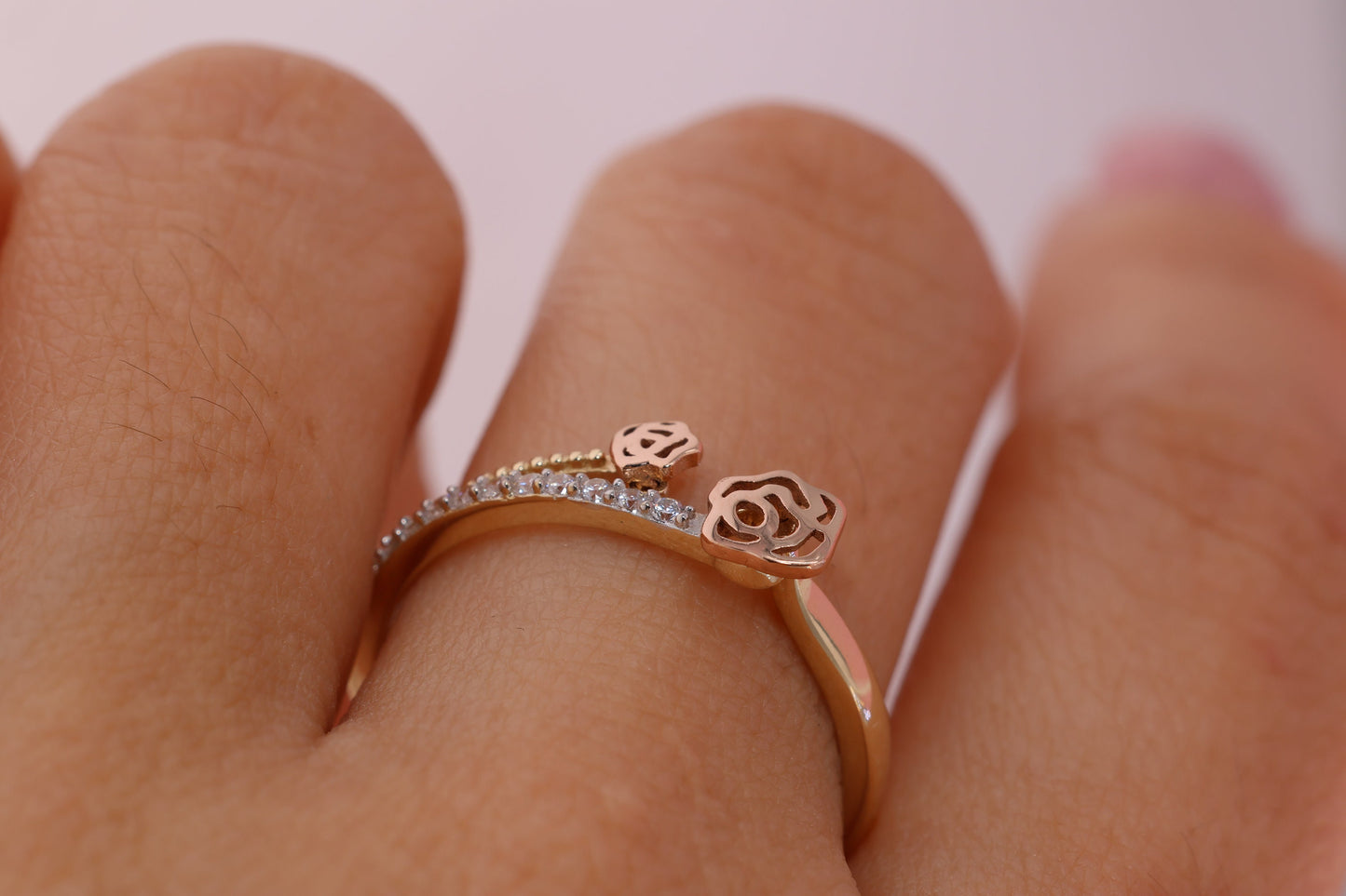 14k Pink Rose Gold Ring E